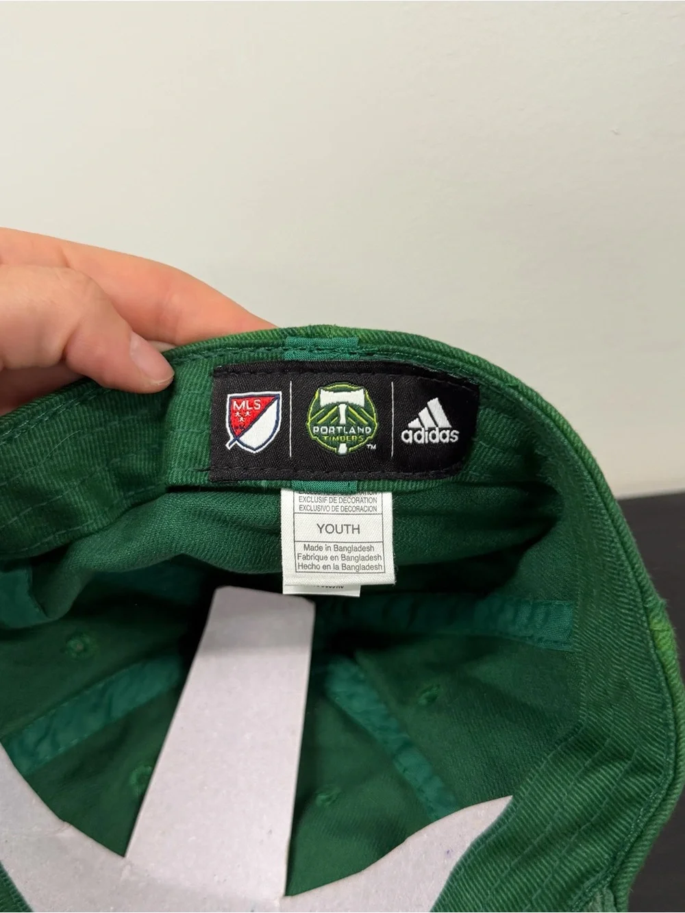 NEW Portland Timbers MLS Hat Adidas Youth Green Baseball Cap Fitted